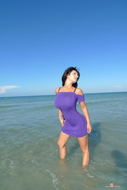 Denise Milani purple dress - 9