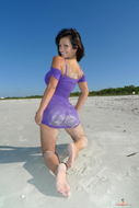 Denise Milani purple dress - 13