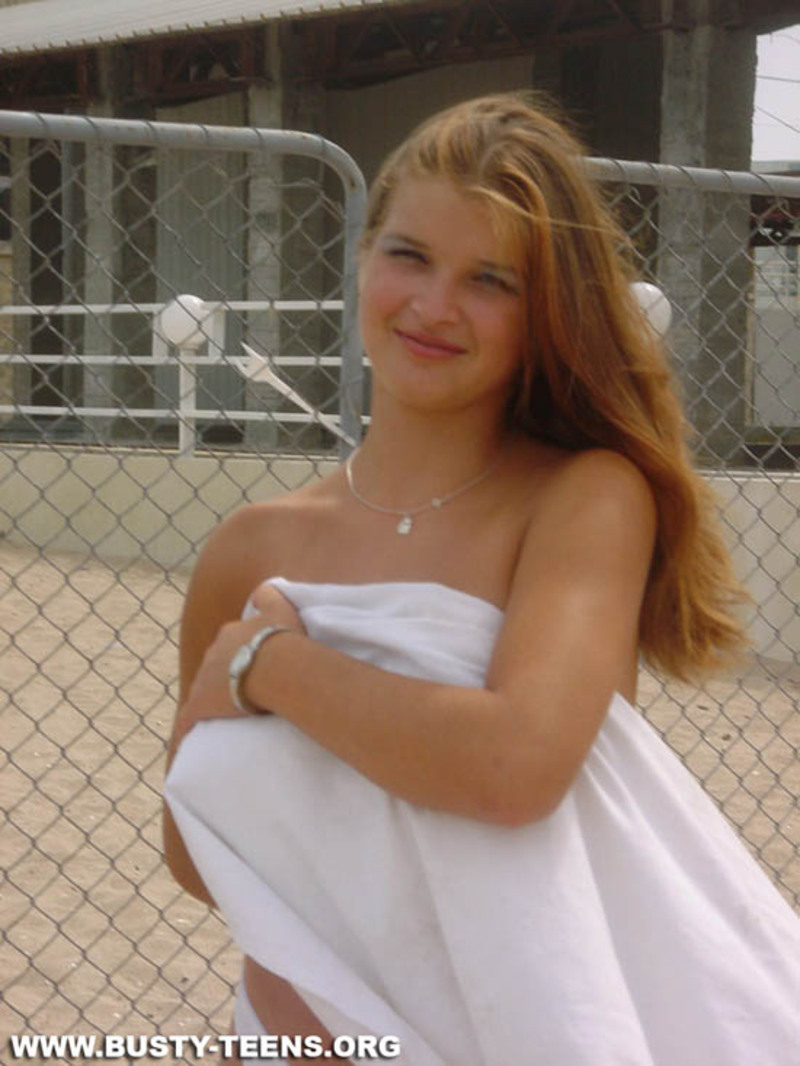 Busty teen on the beach - 15