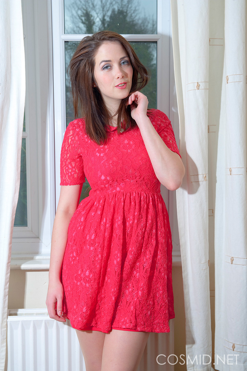 Elizabeth James In Red Dress - 1