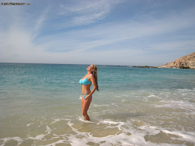 Kelly in blue bikini - 9