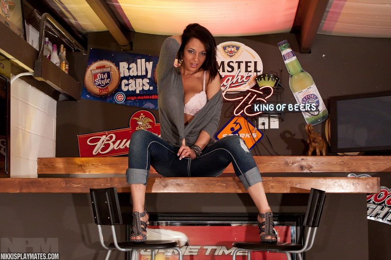 Nikki on the bar - 9